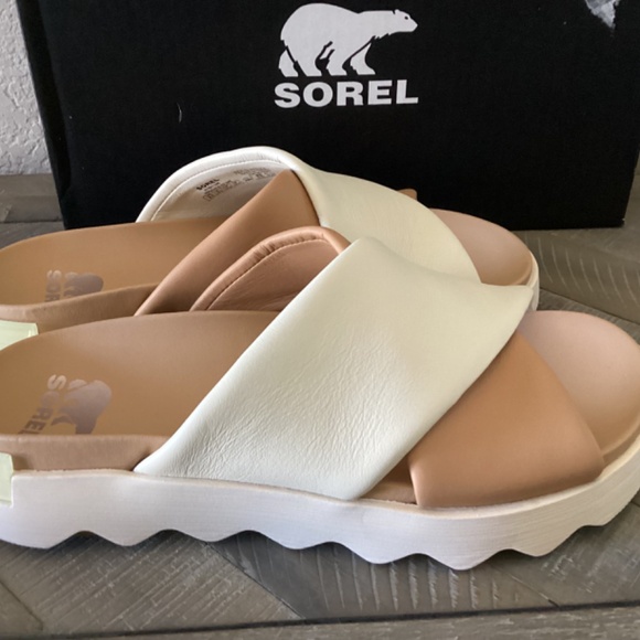 SOREL Viibe Crisscross Slide Sandals, size 8.5 - Picture 6 of 10